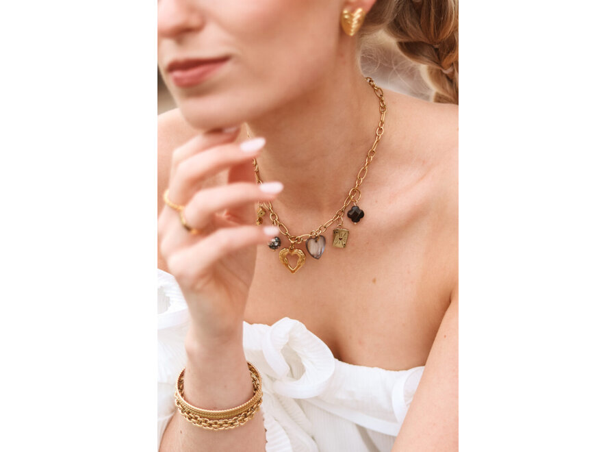 Sisi heart charm gold