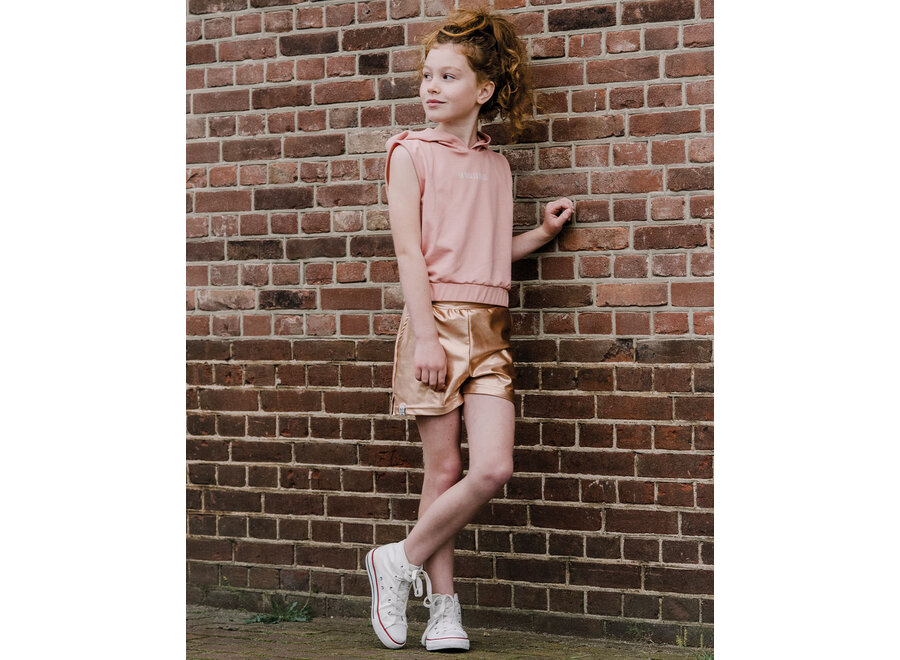 Short Amalia  shiny peach