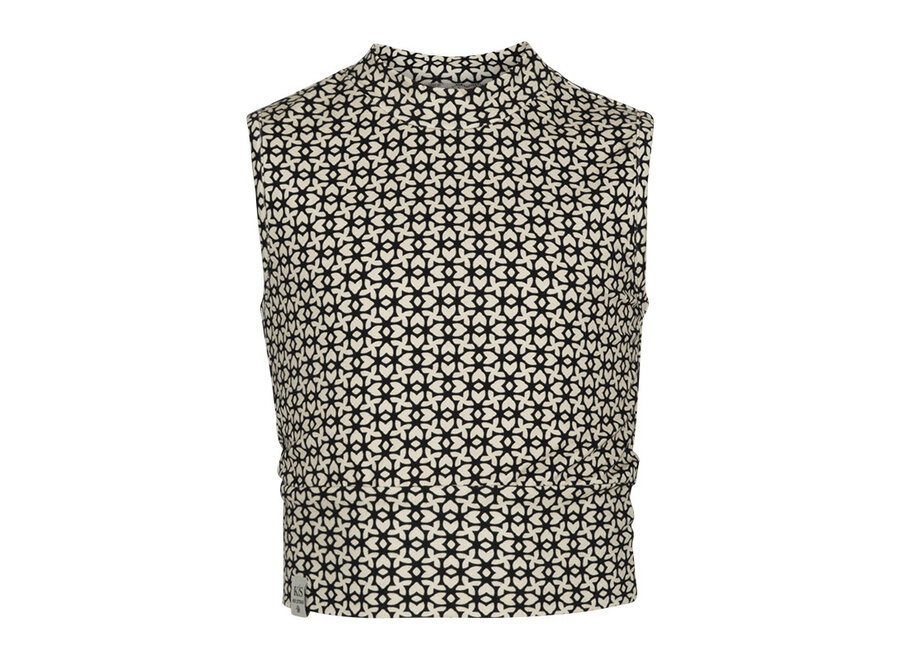 Top Stefani  black print