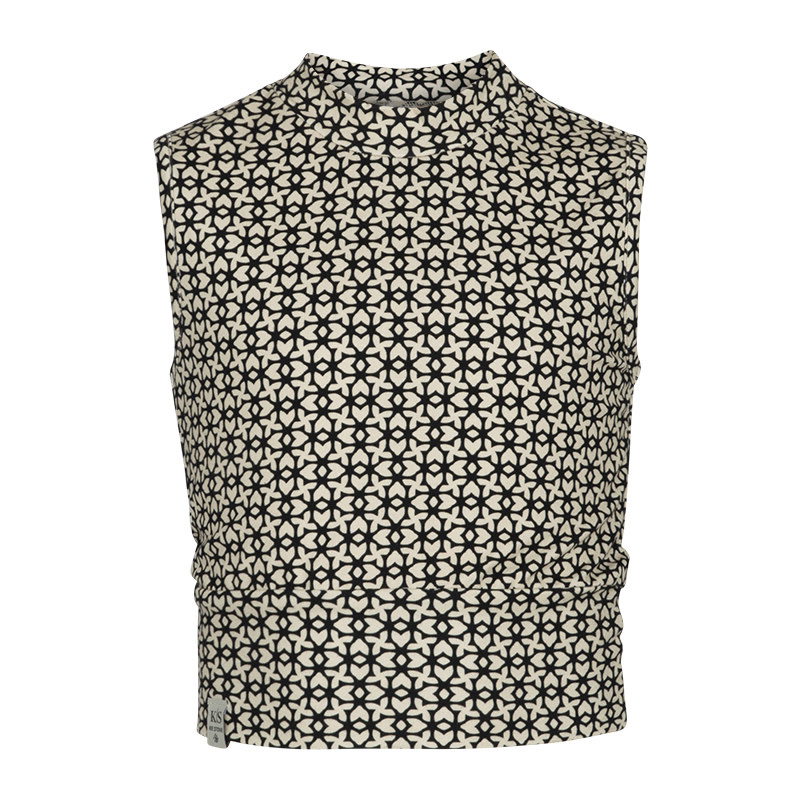Top Stefani black print