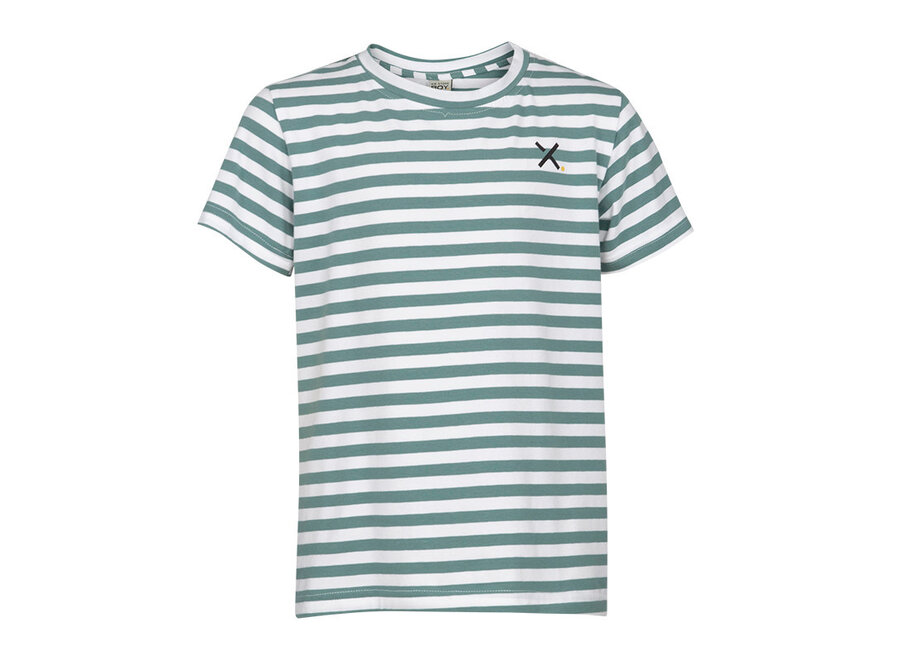T-Shirt Mark  stripe green