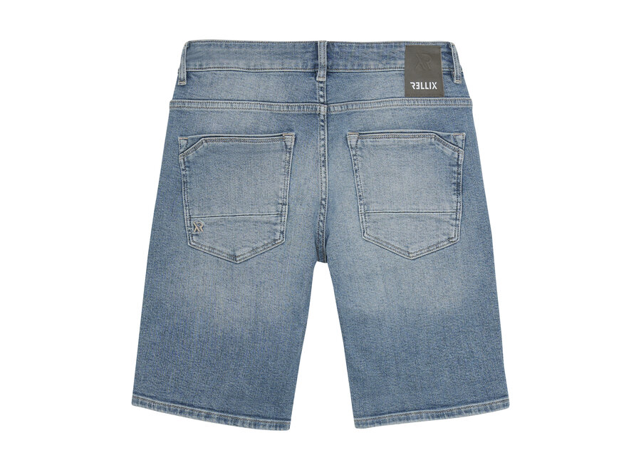 Denim Shorts Medium Blue  Damaged Medium Denim