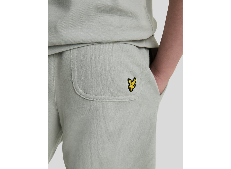 Script Embroidered Sweat Short X570 Grey Mirage