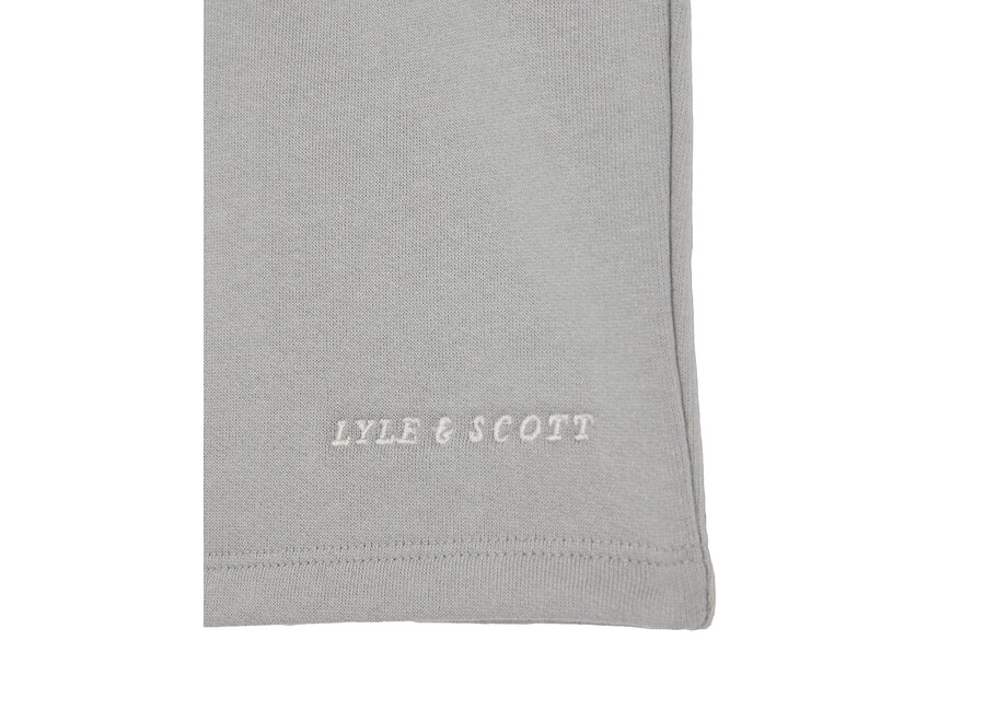 Script Embroidered Sweat Short X570 Grey Mirage