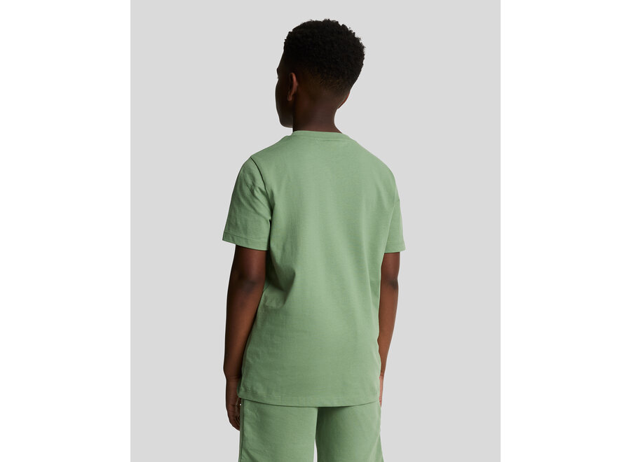 Plain T-shirt X576 Smoke Green