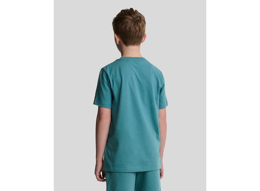 Plain T-shirt X579 Blue Storm