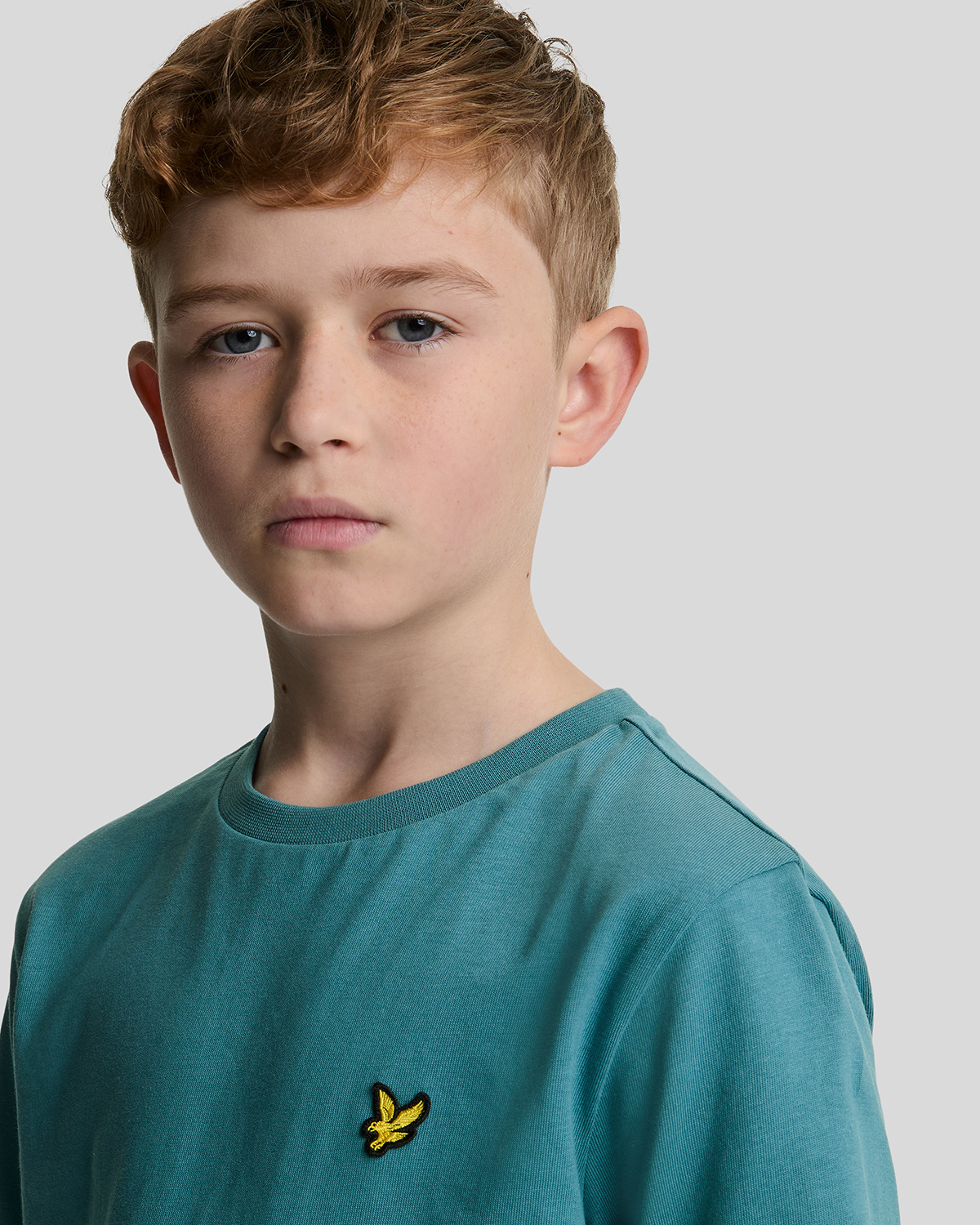 Plain T-shirt X579 Blue Storm