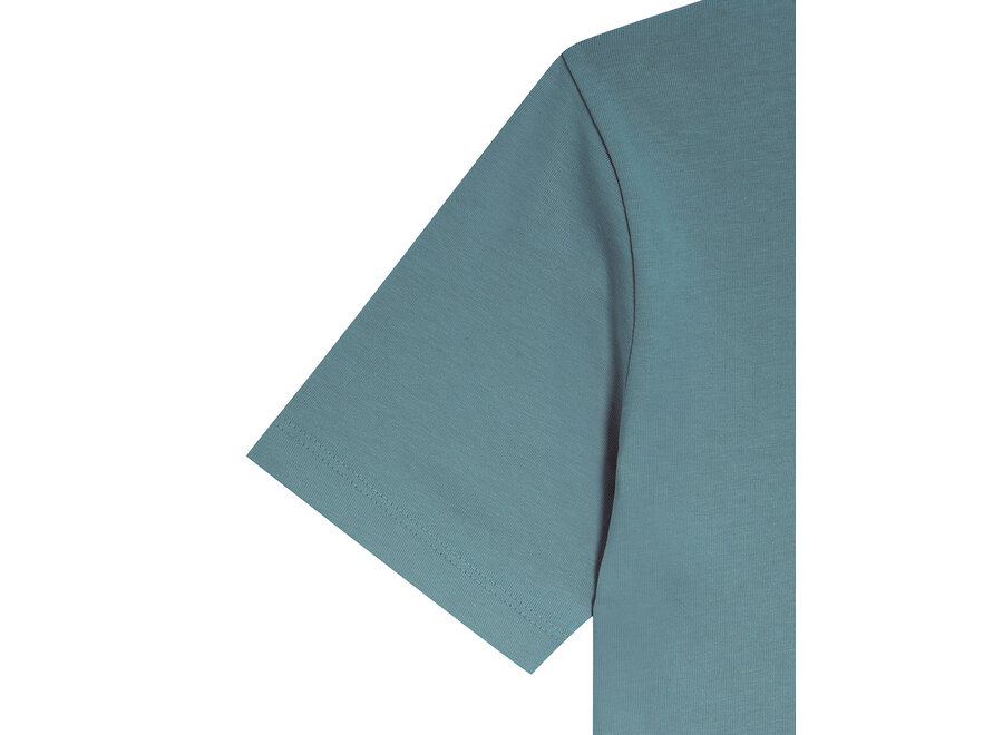 Plain T-shirt X579 Blue Storm