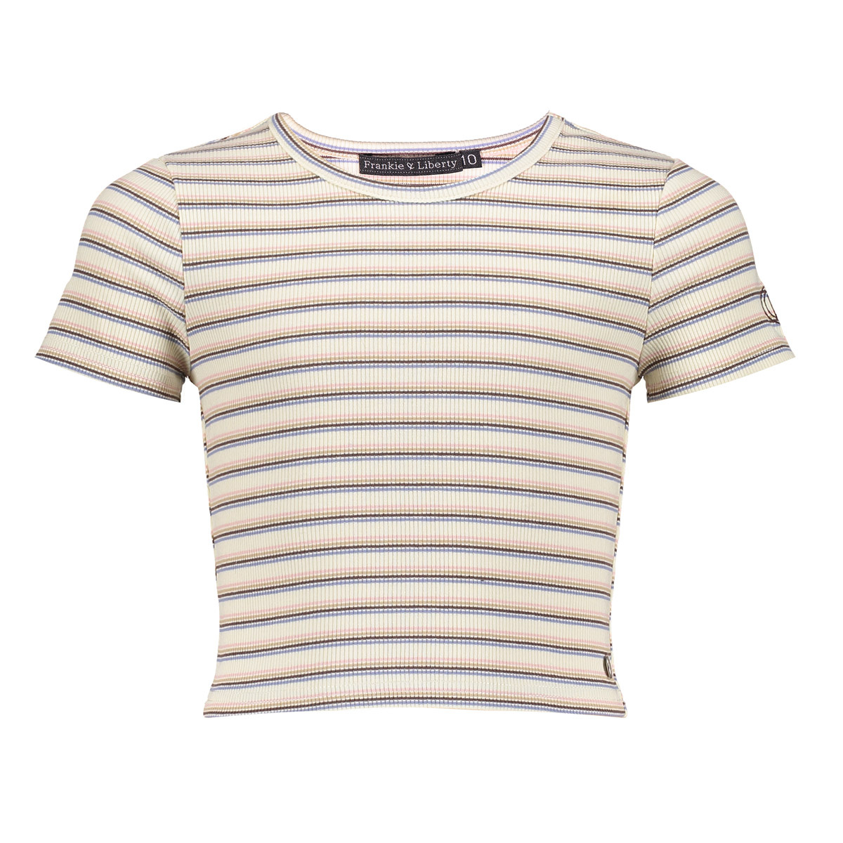 Rozy Tee Stripes Black White