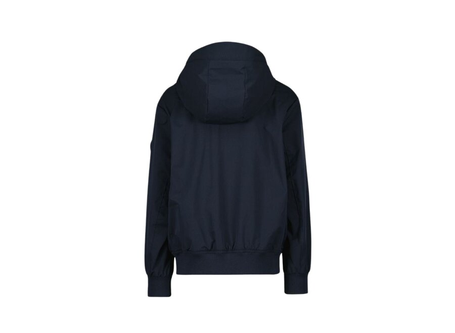 Hooded Four-Way Stretch Jacket Dark Navy Blue