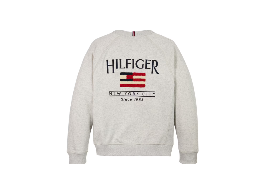 Hilfiger Flag Relaxe Snow White Heather
