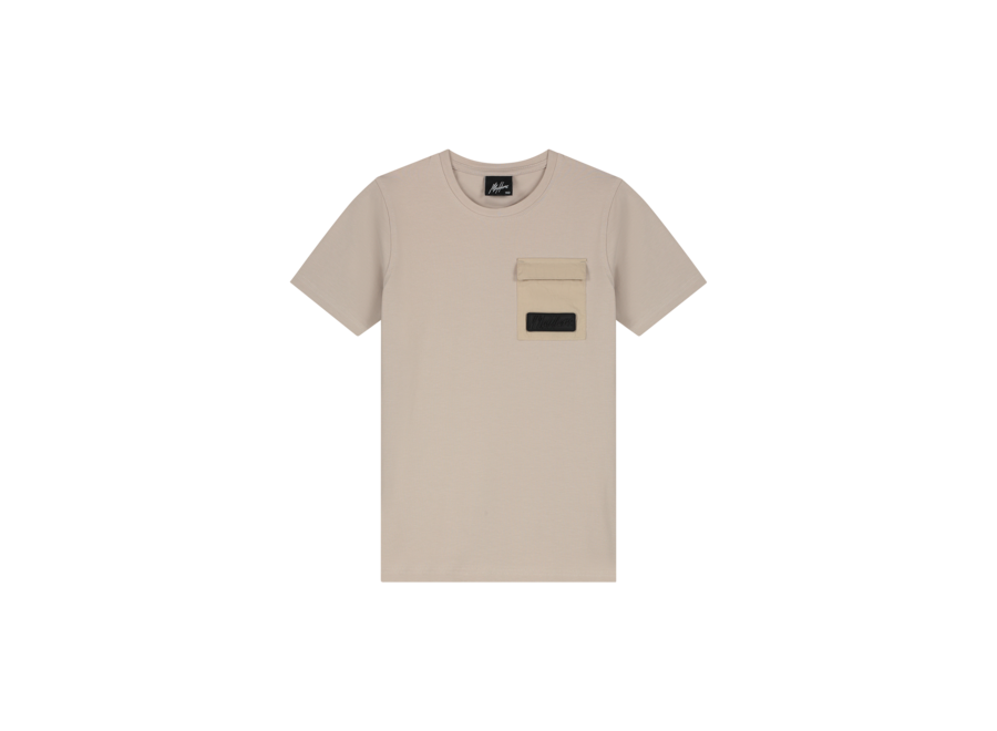 Nylon Pocket T-Shirt Taupe