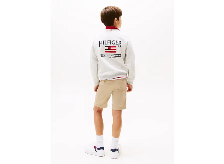 Hilfiger Flag Relaxe Snow White Heather