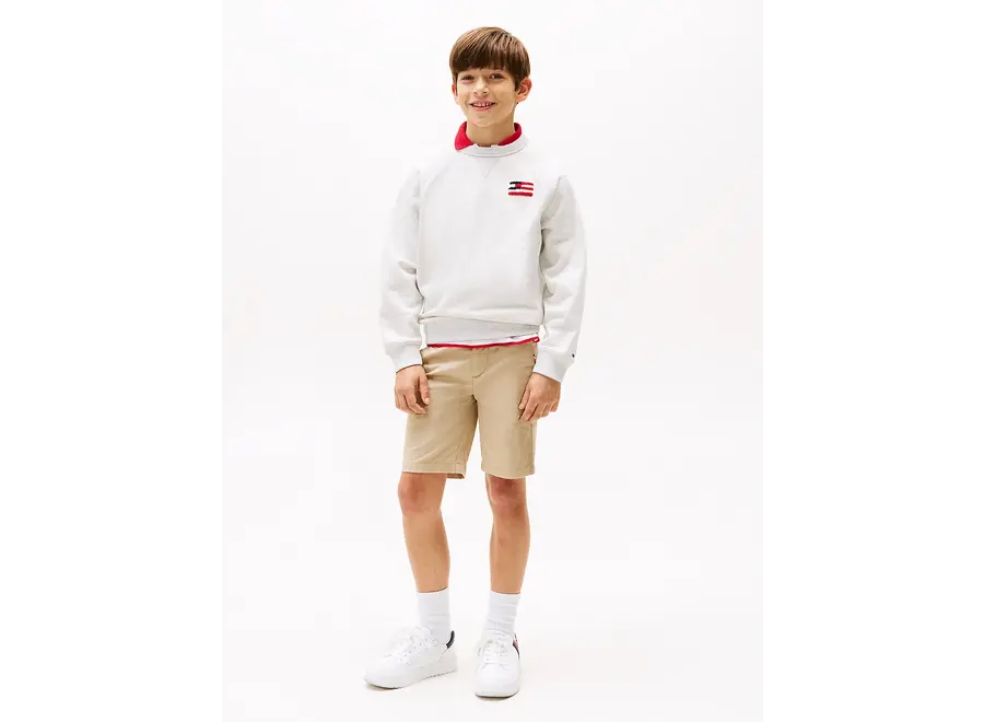 Hilfiger Flag Relaxe Snow White Heather