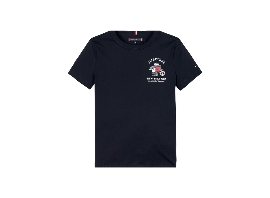 Flag Fun Tee Ss Dark Night Navy