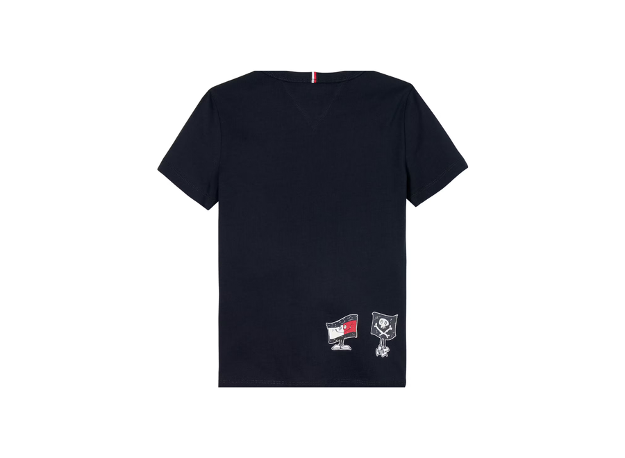 Flag Fun Tee Ss Dark Night Navy