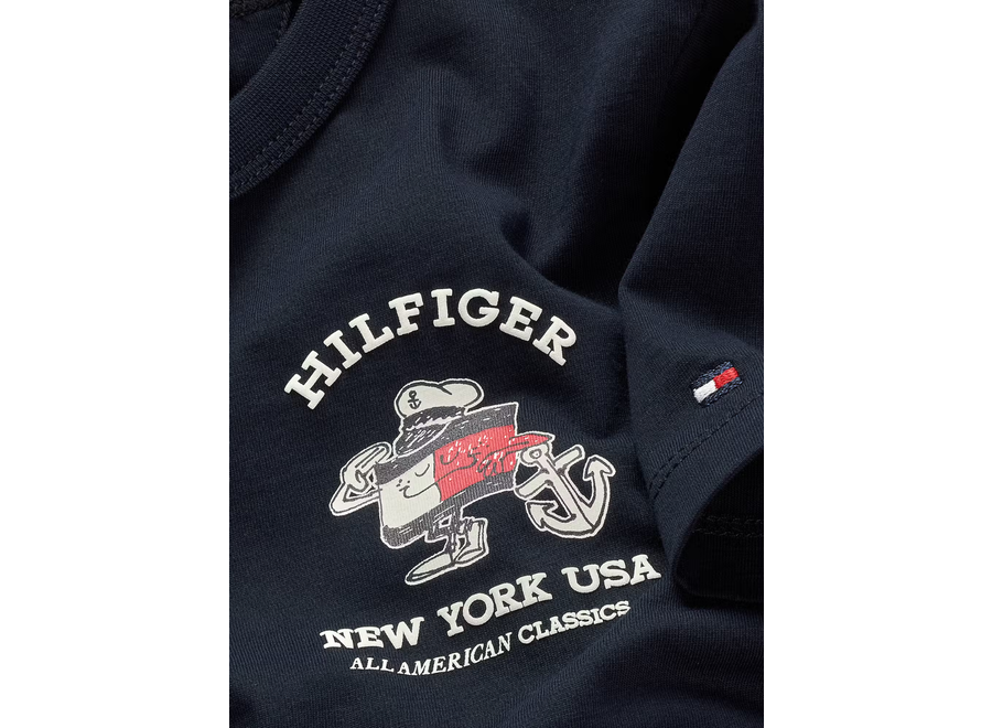 Flag Fun Tee Ss Dark Night Navy