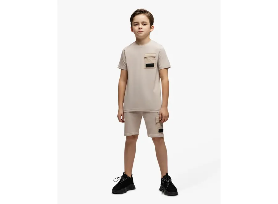 Nylon Pocket Shorts Taupe