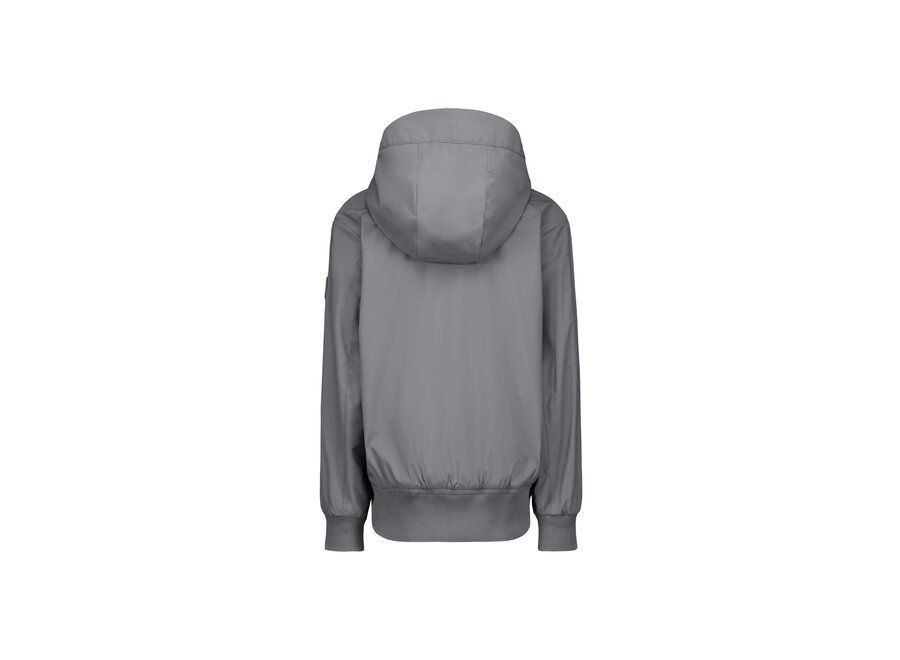 Hooded Four Way Stretch Jacket Pewter