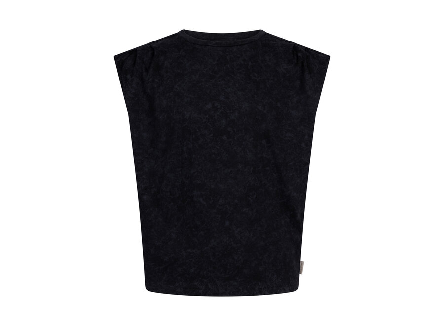 Top Lucia Strass Co Black