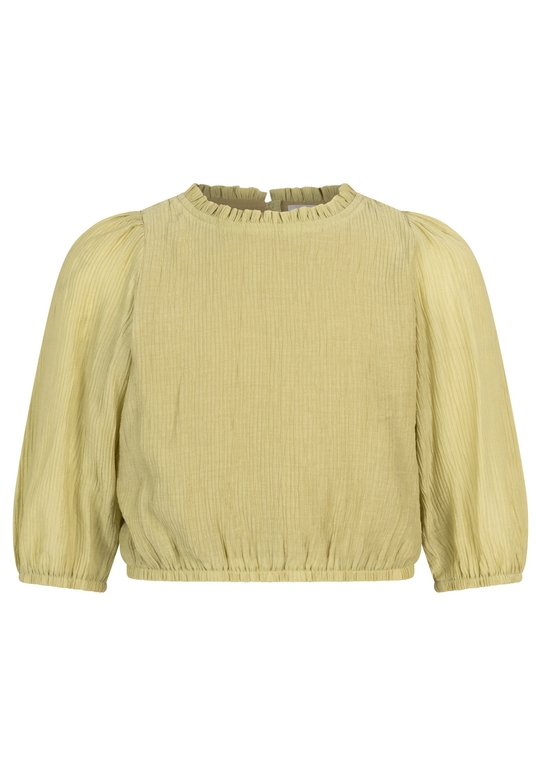 Top Alika Crinkle Vis Greenolive