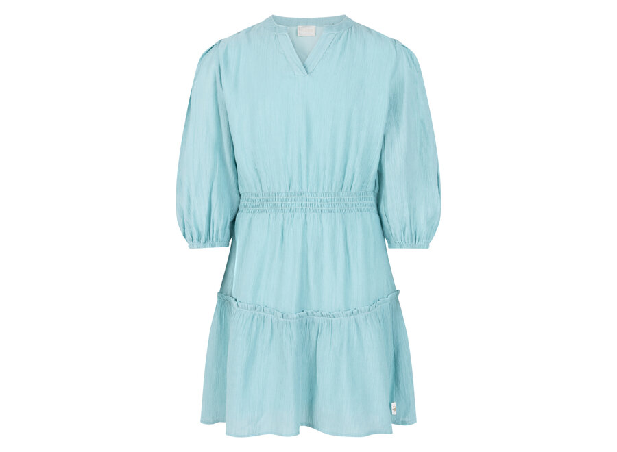 Dress Arielle Crinkle Vis Aquamarine