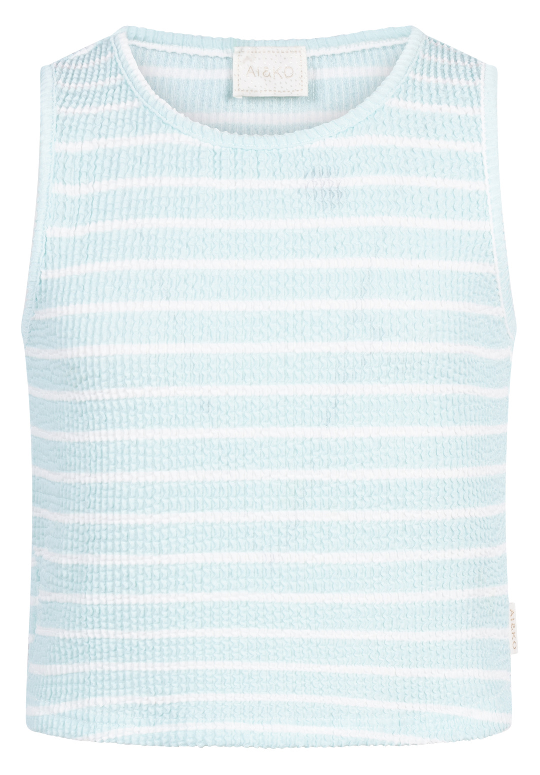 Top Daira Stripe Pes Aquamarine