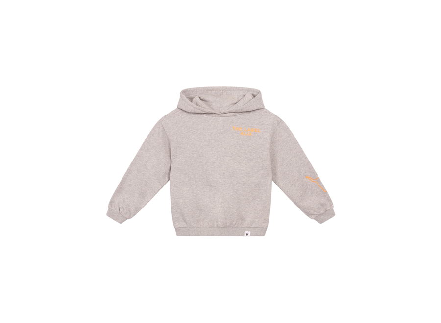 Kids Knitted Hoodie Soft Grey Melange