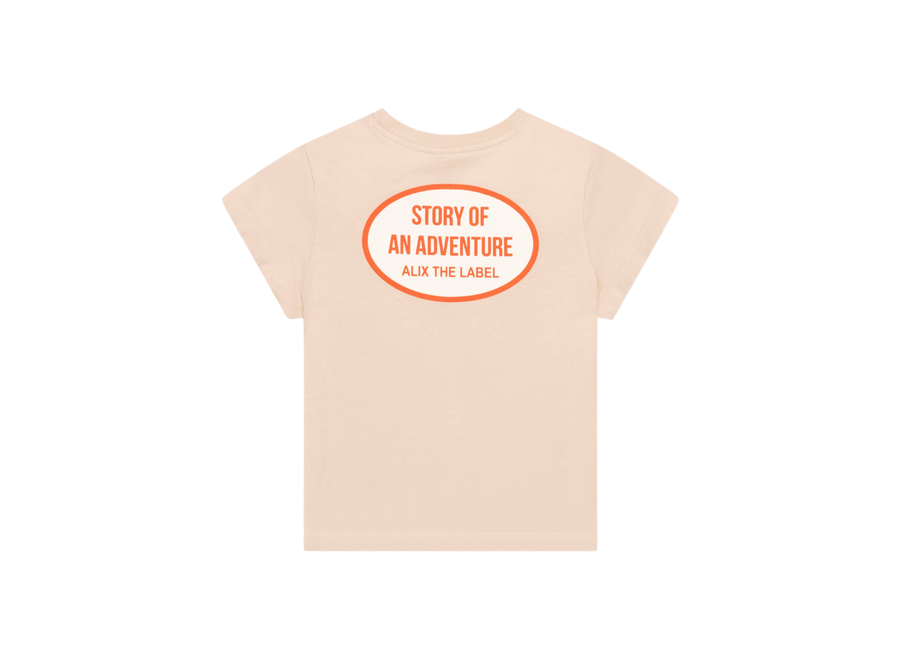 Kids Knitted Oval ALIX  T-Shirt Sand