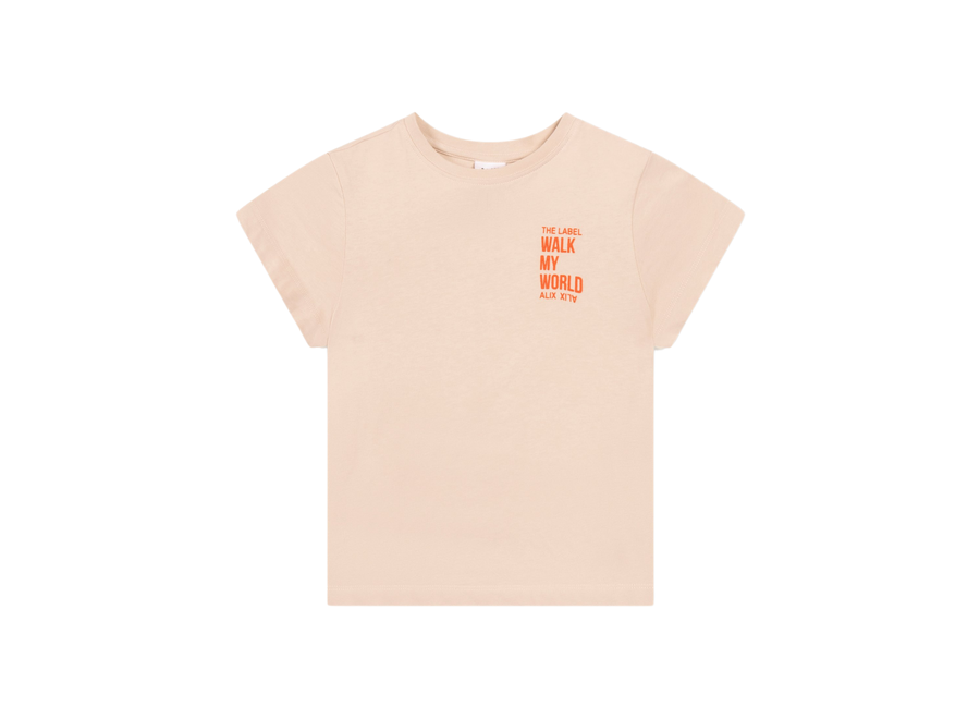 Kids Knitted Oval ALIX  T-Shirt Sand