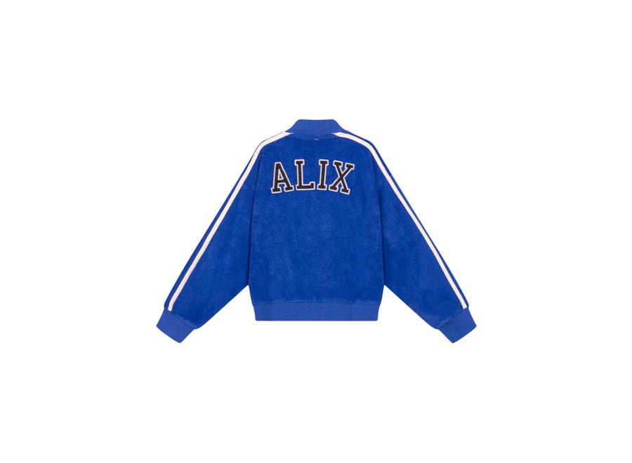 Kids Knitted Terry Cardigan Bright Blue
