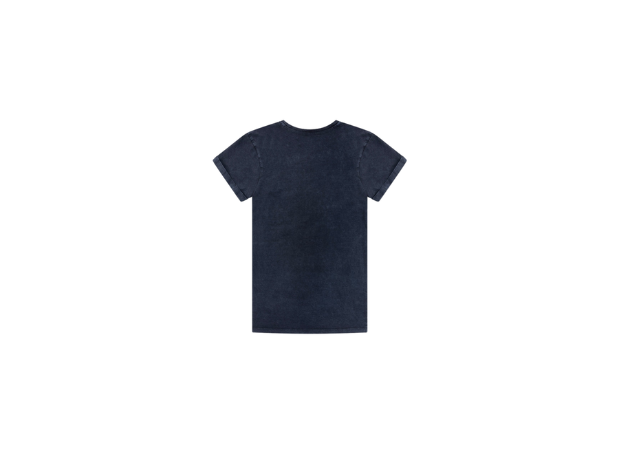 Kids Knitted Bull T-Shirt Dress Black