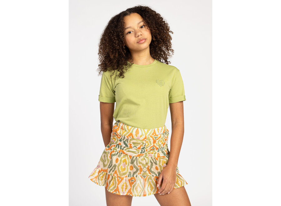 Skirt Izzy Ikat Pes Greenolive