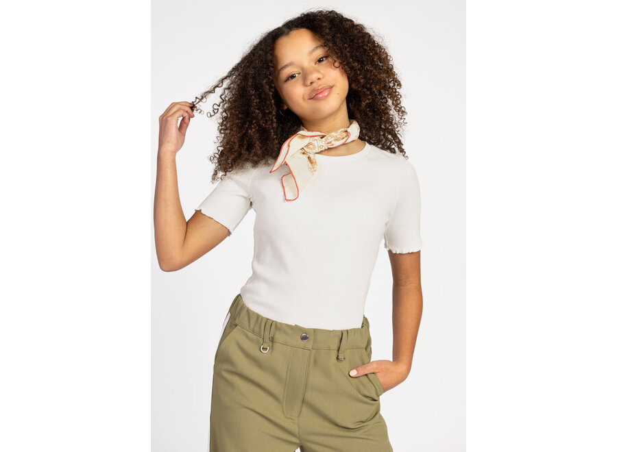 Trousers Carly Stripe Vis Mossgreen