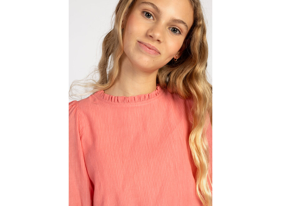 Top Alika Crinkle Vis Blushrose