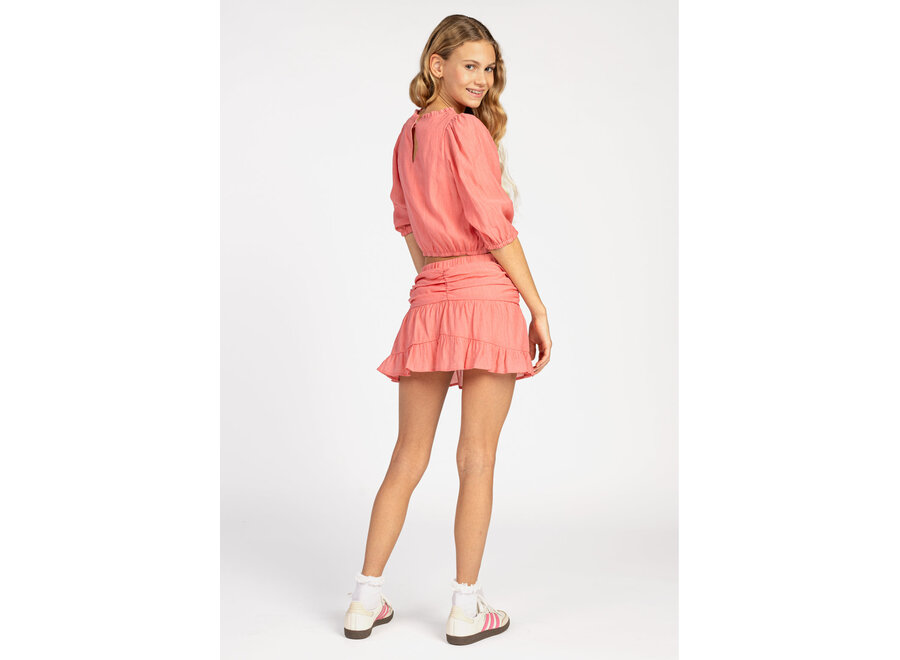 Top Alika Crinkle Vis Blushrose