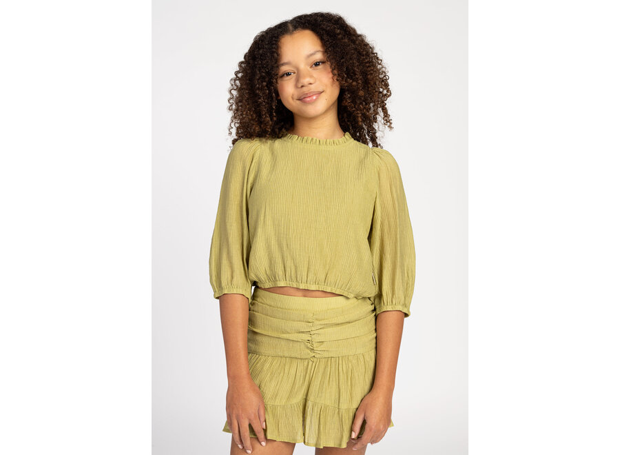 Skirt Izzy Crinkle Vis Greenolive
