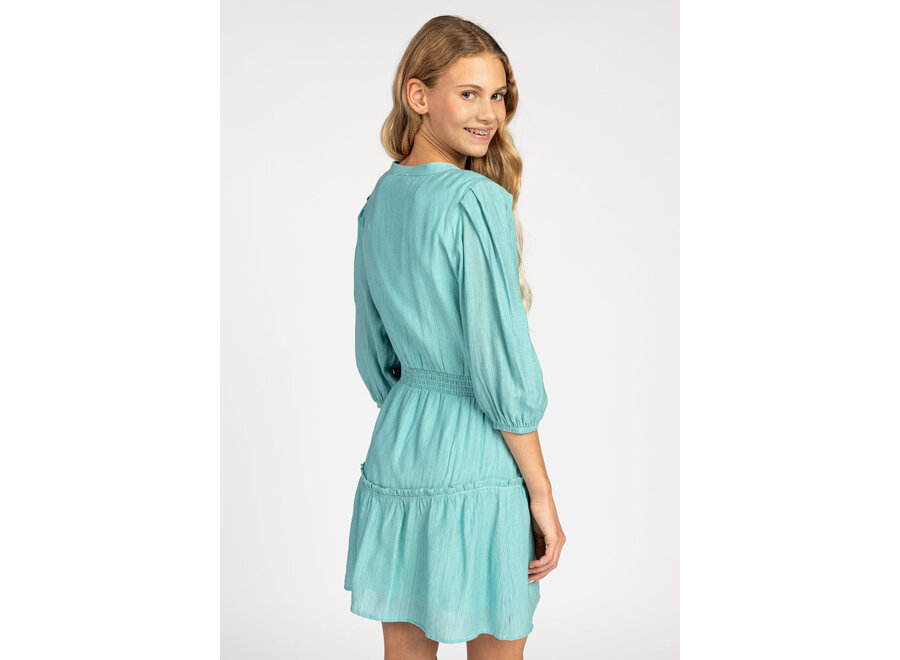 Dress Arielle Crinkle Vis Aquamarine