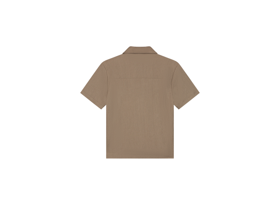 Seersucker Shirt Taupe