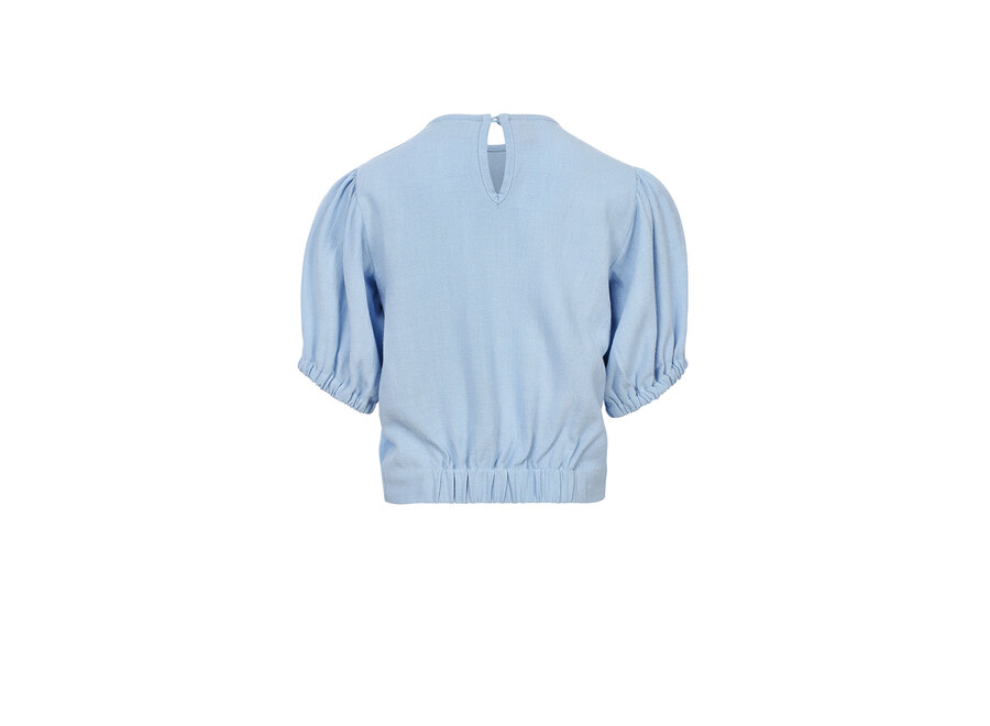 Little Fancy Smock Top Light Blue