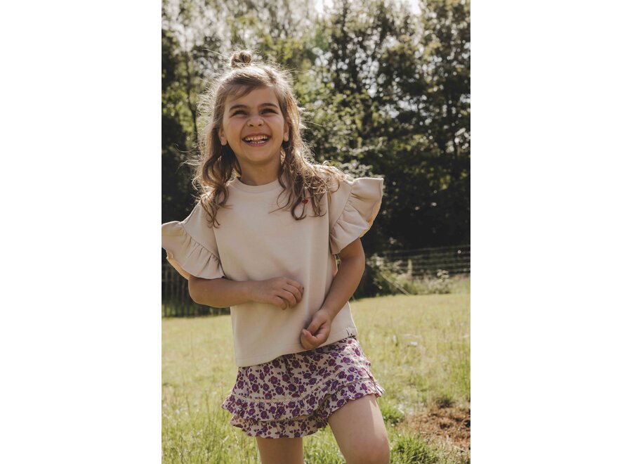 Little Short Sleeve Sweater Desert Sand