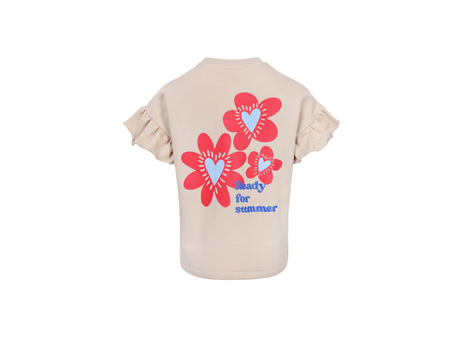 Little Short Sleeve Sweater Desert Sand