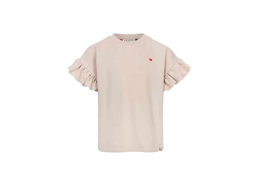 Little Short Sleeve Sweater Desert Sand