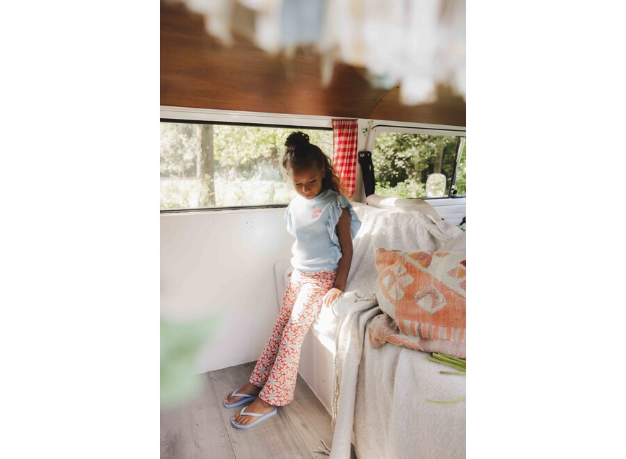 Little Light Weight Sweat pant Big Flower