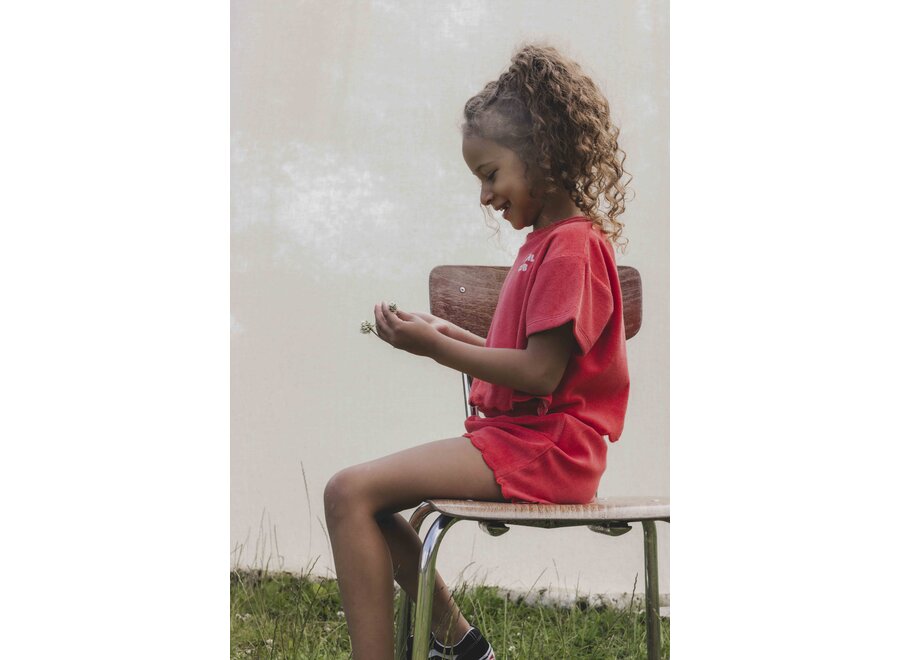 Little Terry Shorts Red Apple