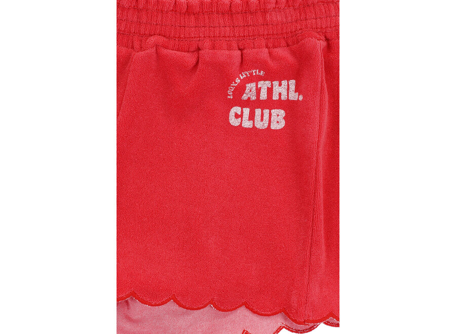 Little Terry Shorts Red Apple