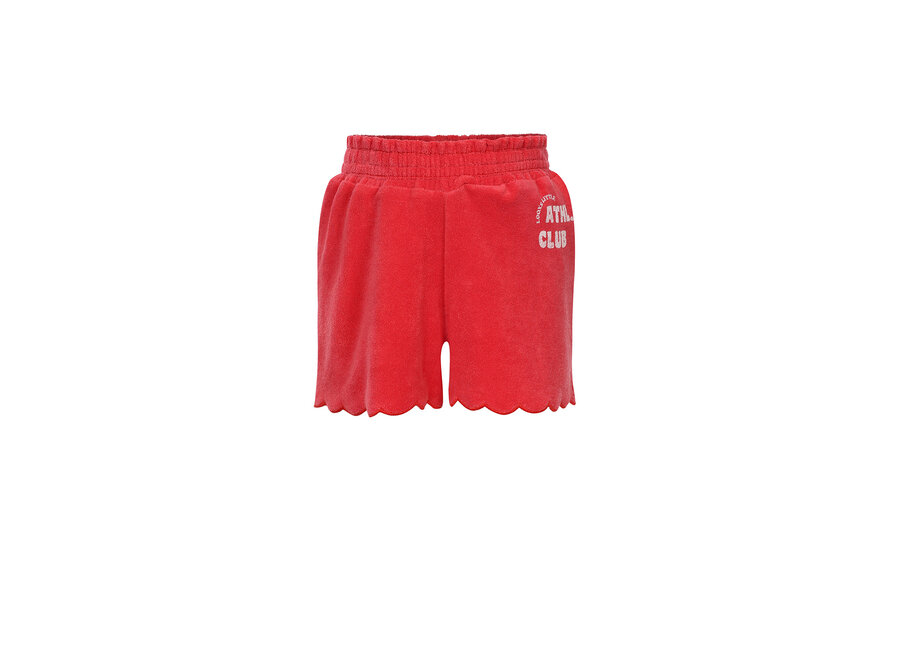 Little Terry Shorts Red Apple