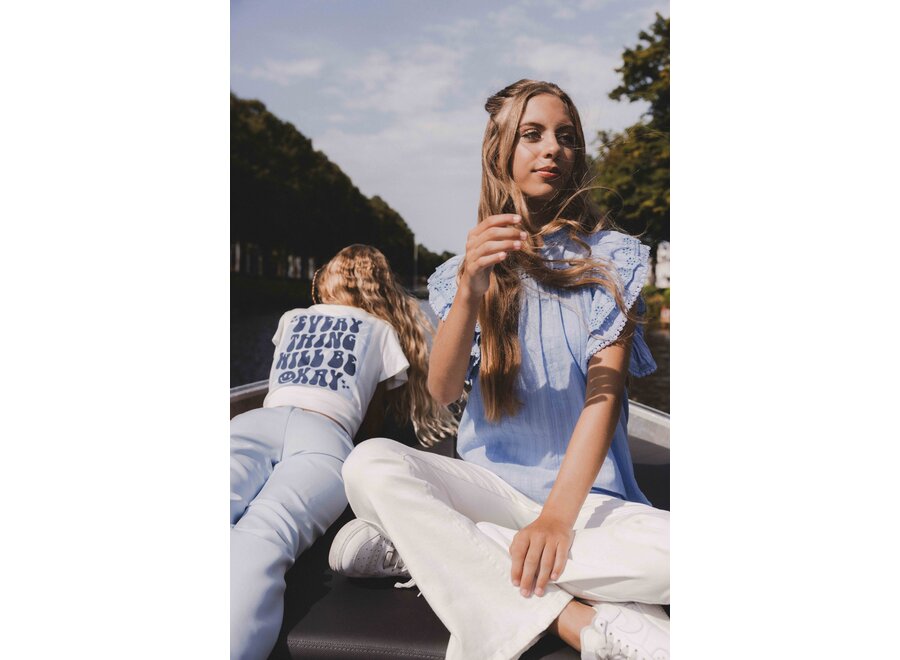 10Sixteen Blouse Top Sky