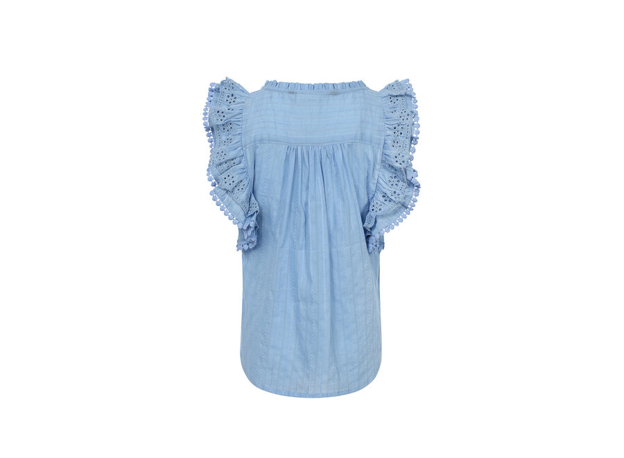 10Sixteen Blouse Top Sky
