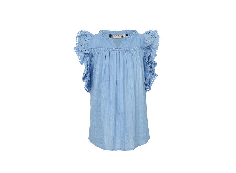 10Sixteen Blouse Top Sky